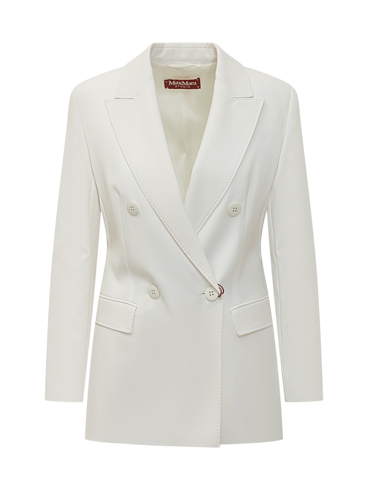 Elegant Double Breasted Blazer with Chic Rever