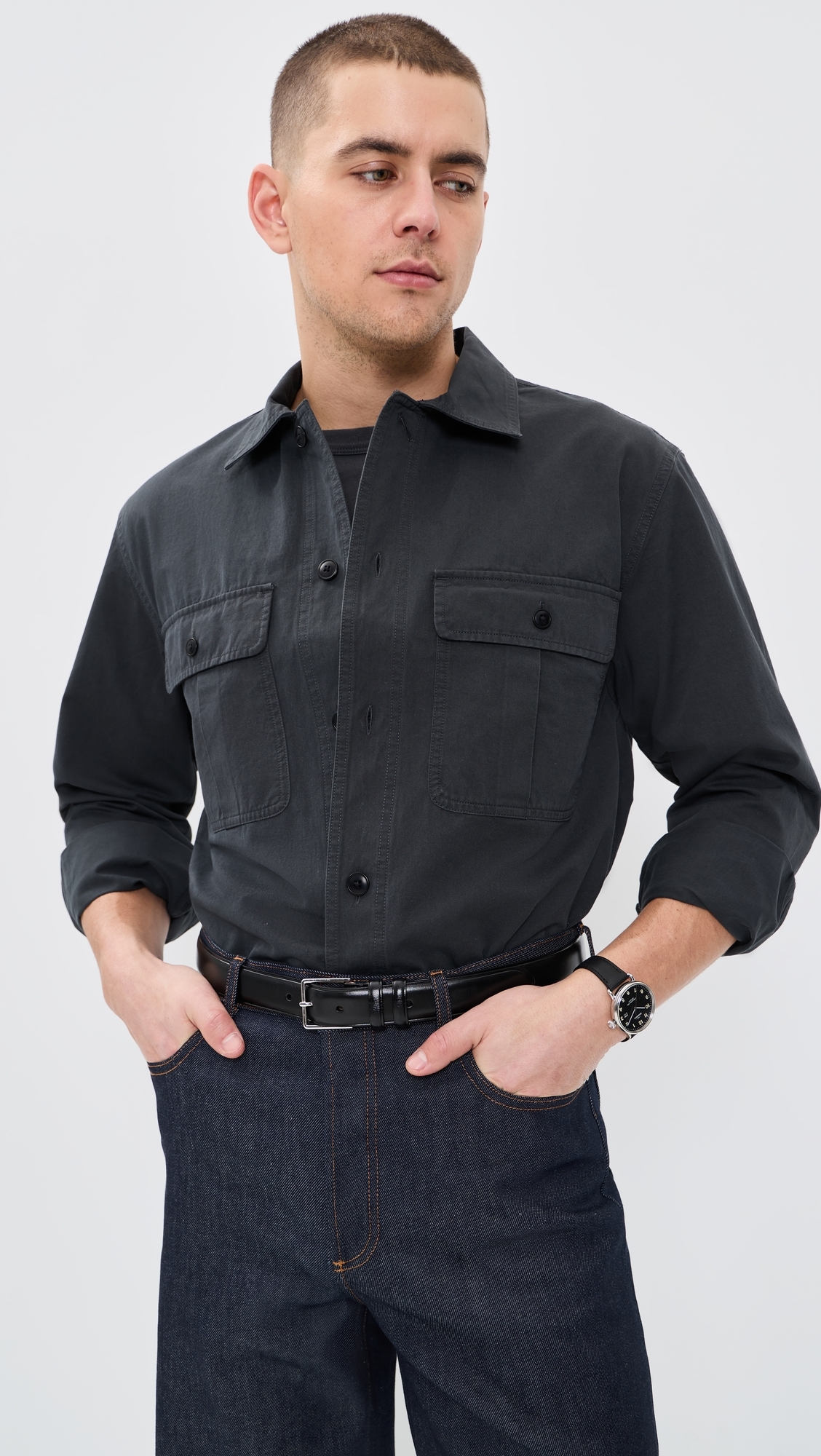 Cotton Twill Workshirt Pepper