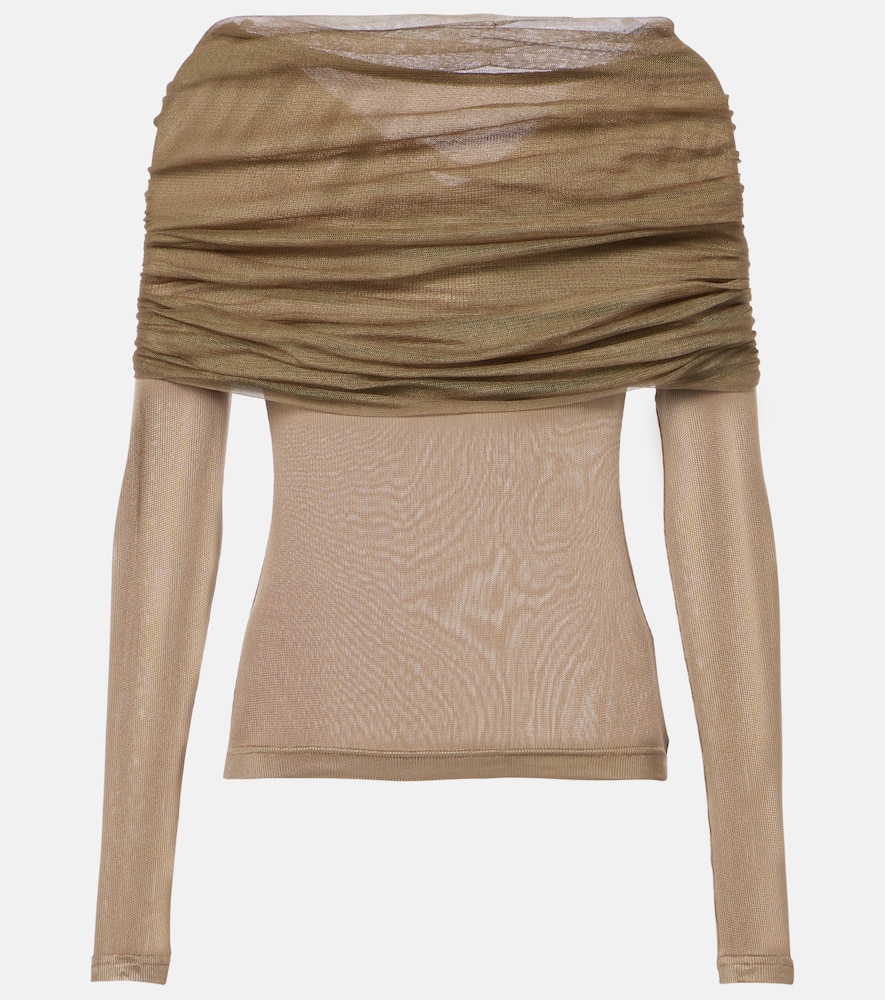 Sonora Veiled ruched top