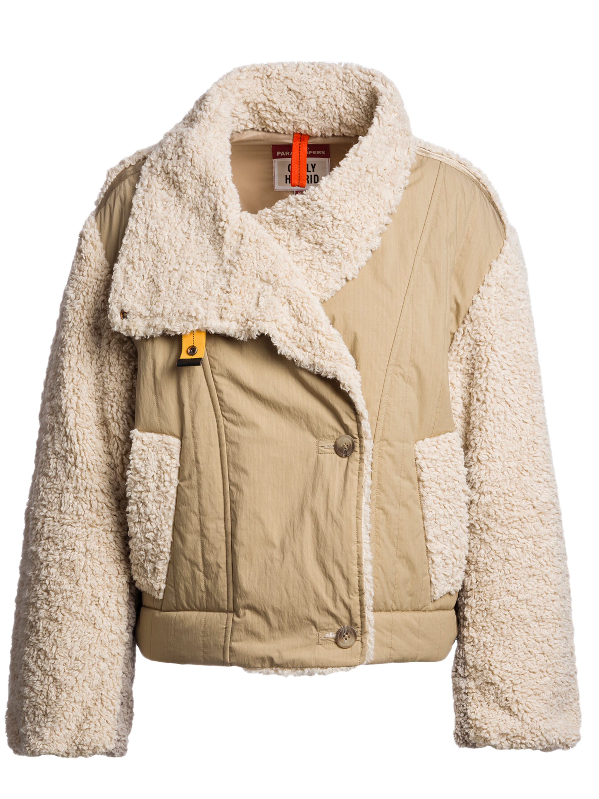 Women's Button-Up Coat with Front Pockets, Size S