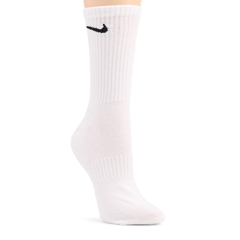 Men's 6 Pack Large Everyday Cushioned Crew Socks (White/Grey/Black)