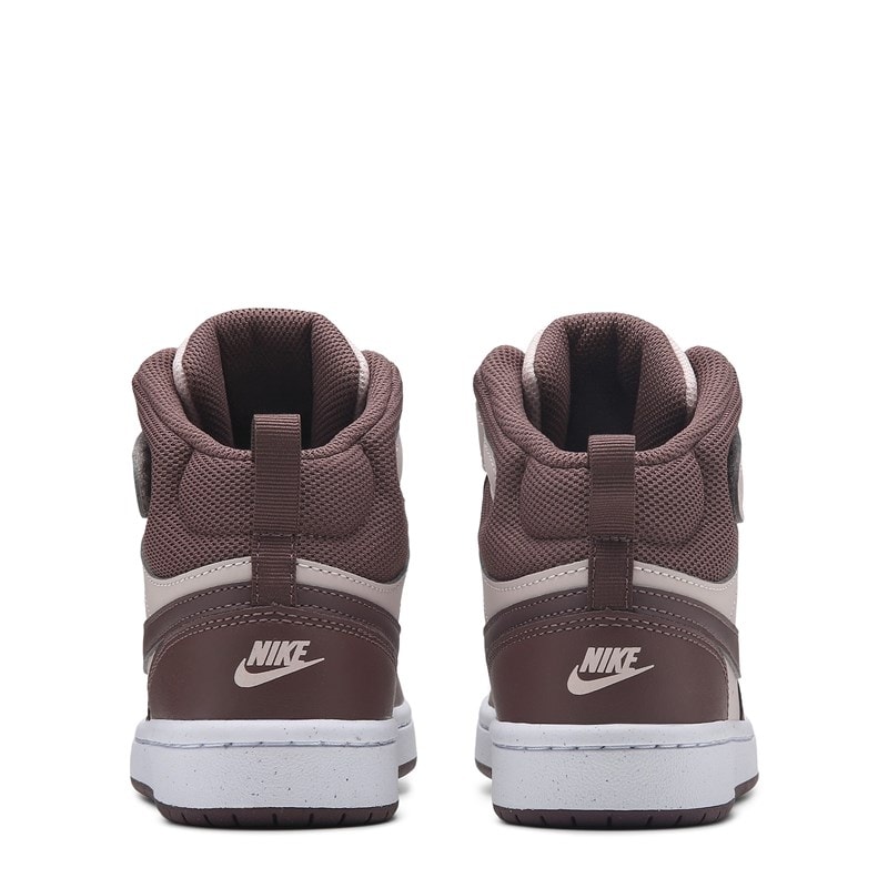 Kids' Court Borough Mid 2 High Top Sneaker Little Kid Shoes (Chocolate/White)