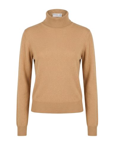 Woman Turtleneck Camel Size 10 Cashmere