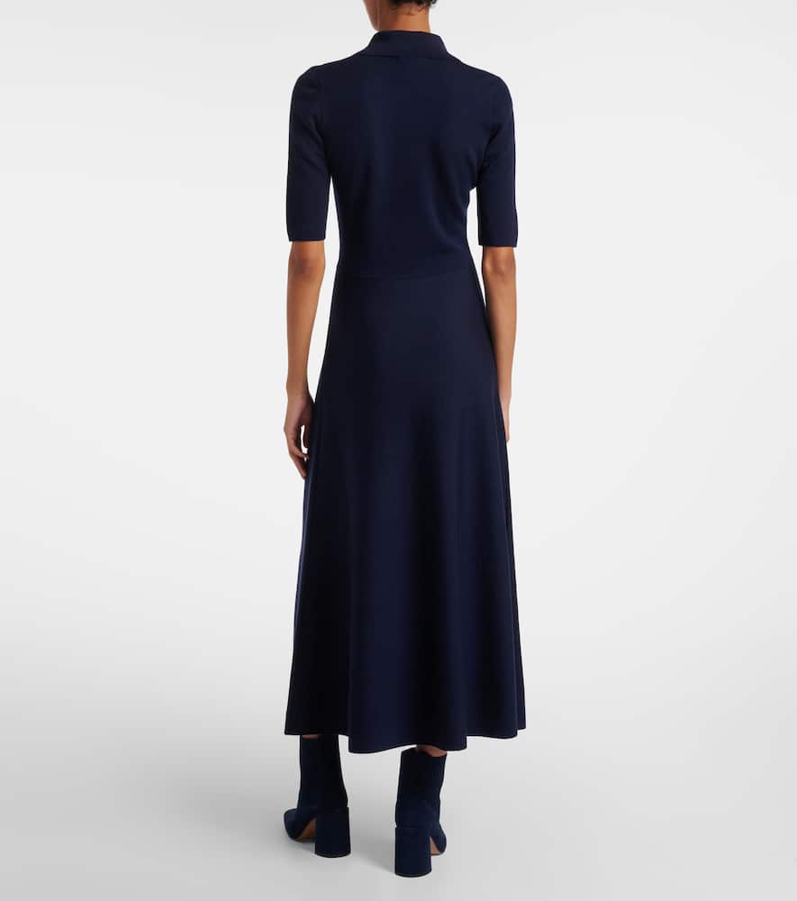 Wool, silk, and cashmere maxi dress