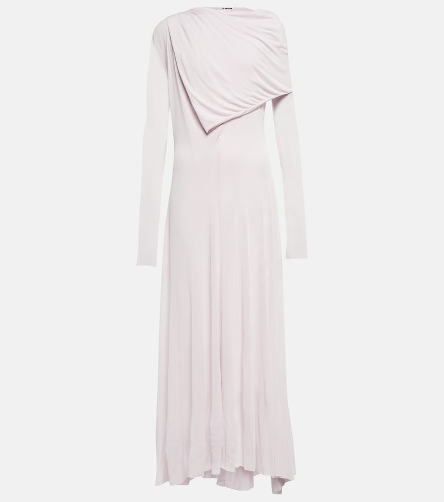Draped crêpe gown