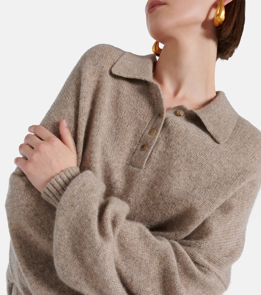 Rene cashmere polo sweater