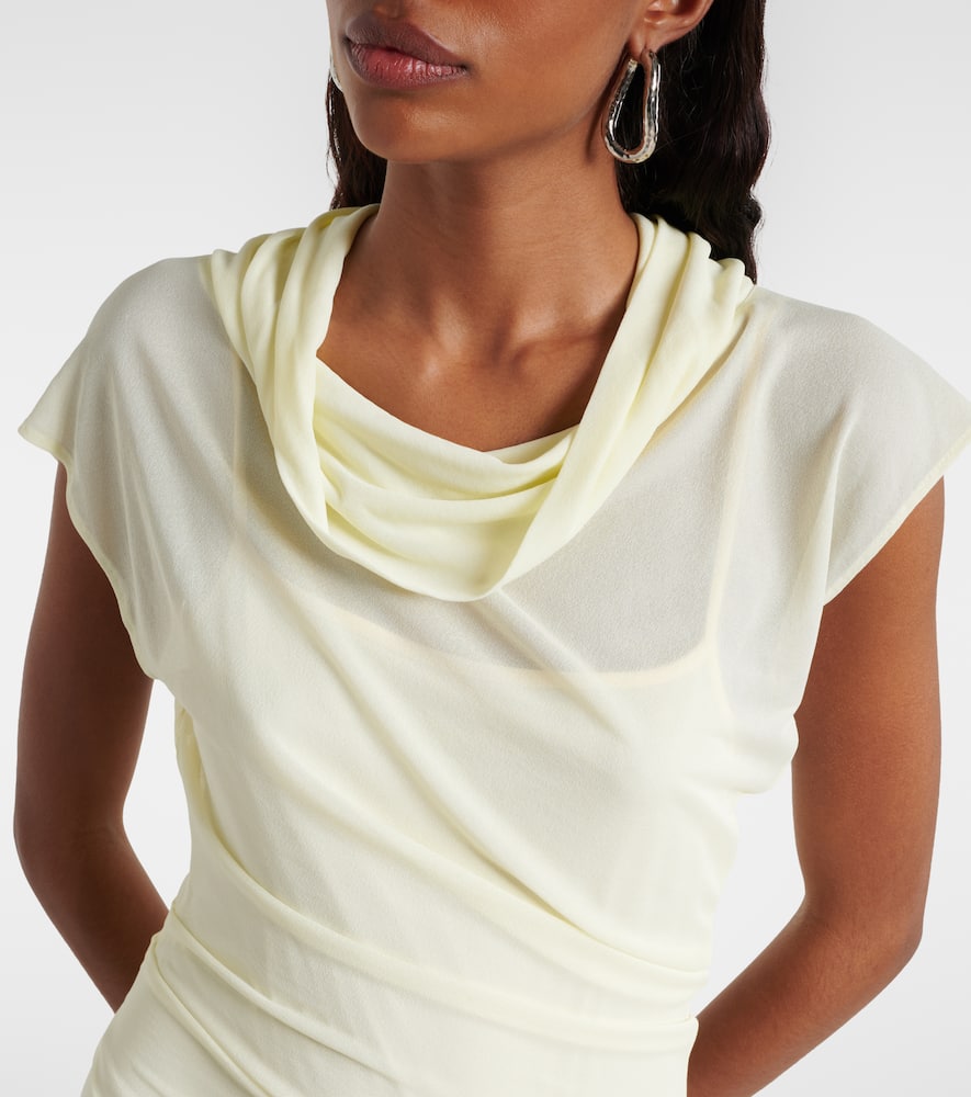 Tamara draped crêpe jersey maxi dress