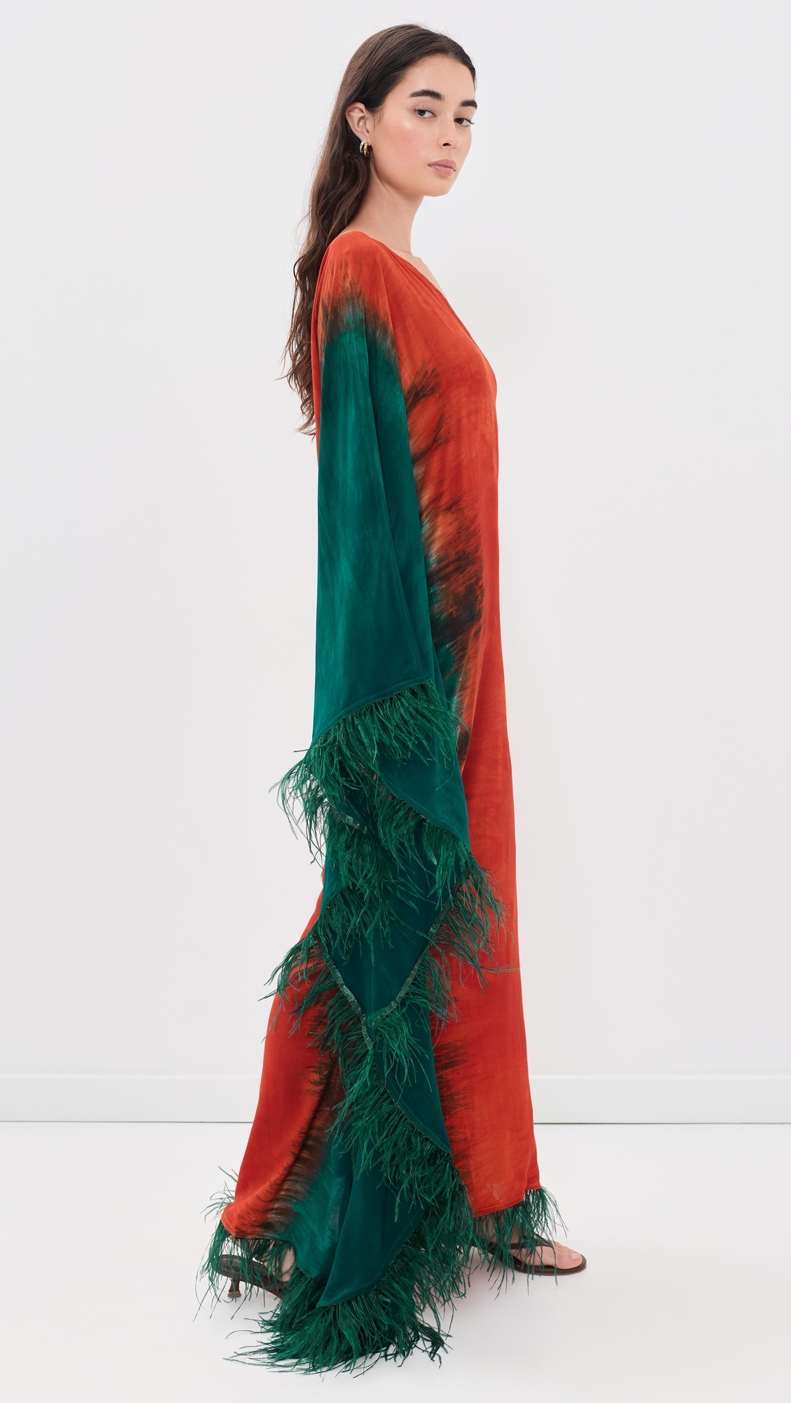 Agboya Dress Green/Red/Pink