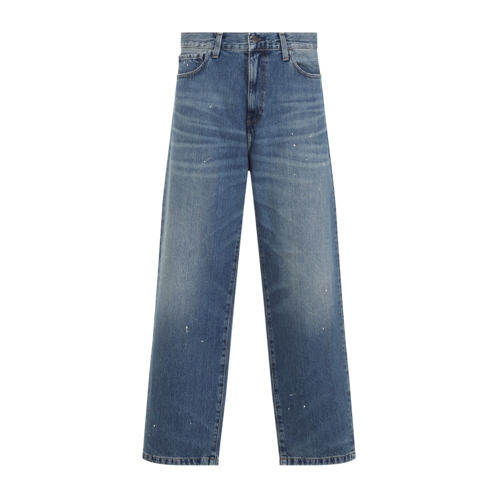 Blue Relaxed Mid Rise Jeans
