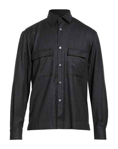 Man Shirt Charcoal Size 15 ½ Virgin Wool