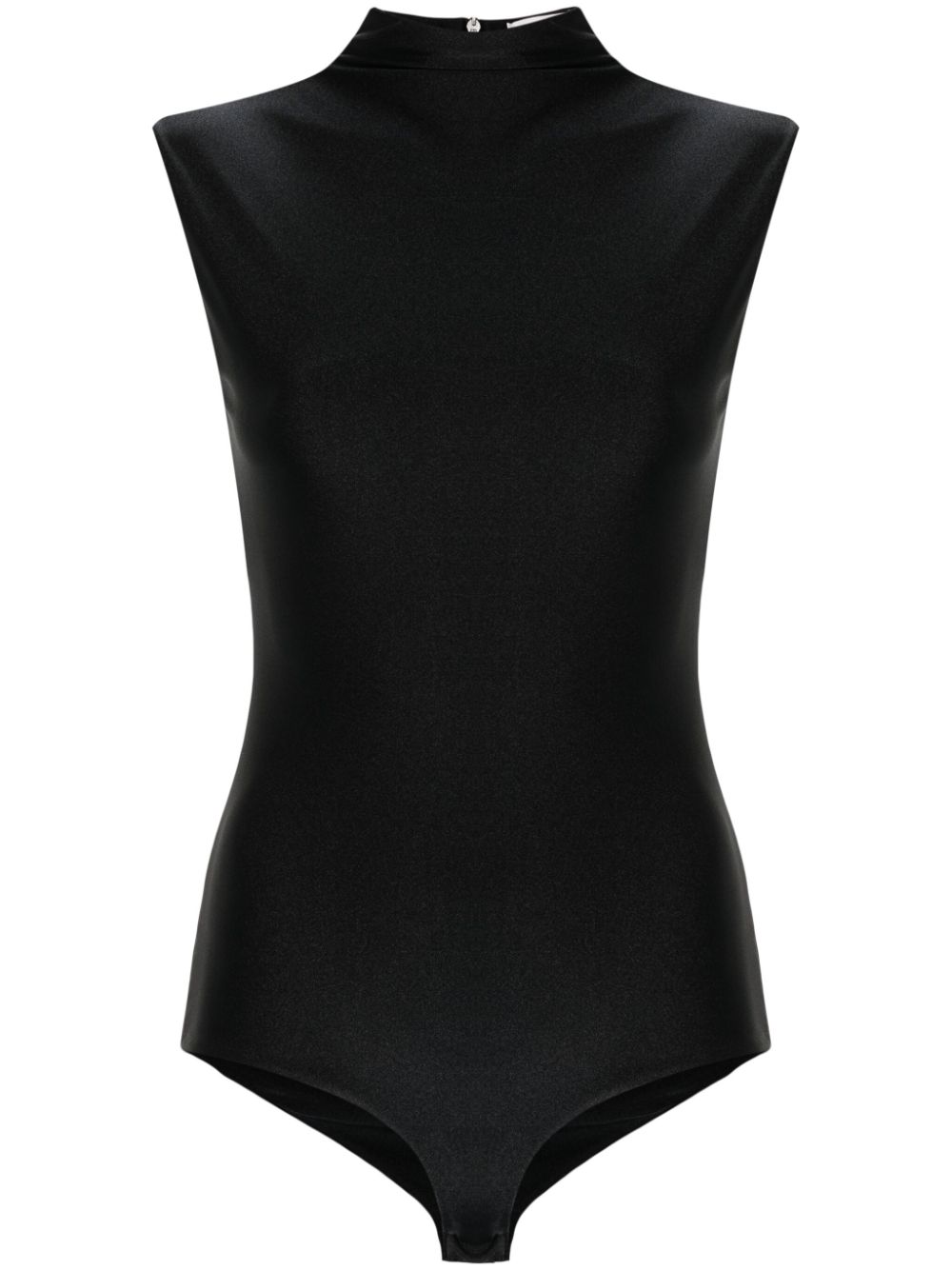 Mock-neck bodysuit - Brown
