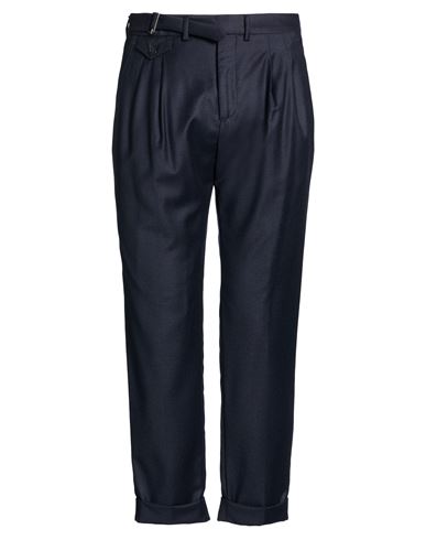 Man Pants Midnight blue Size 40 Virgin Wool, Elastane