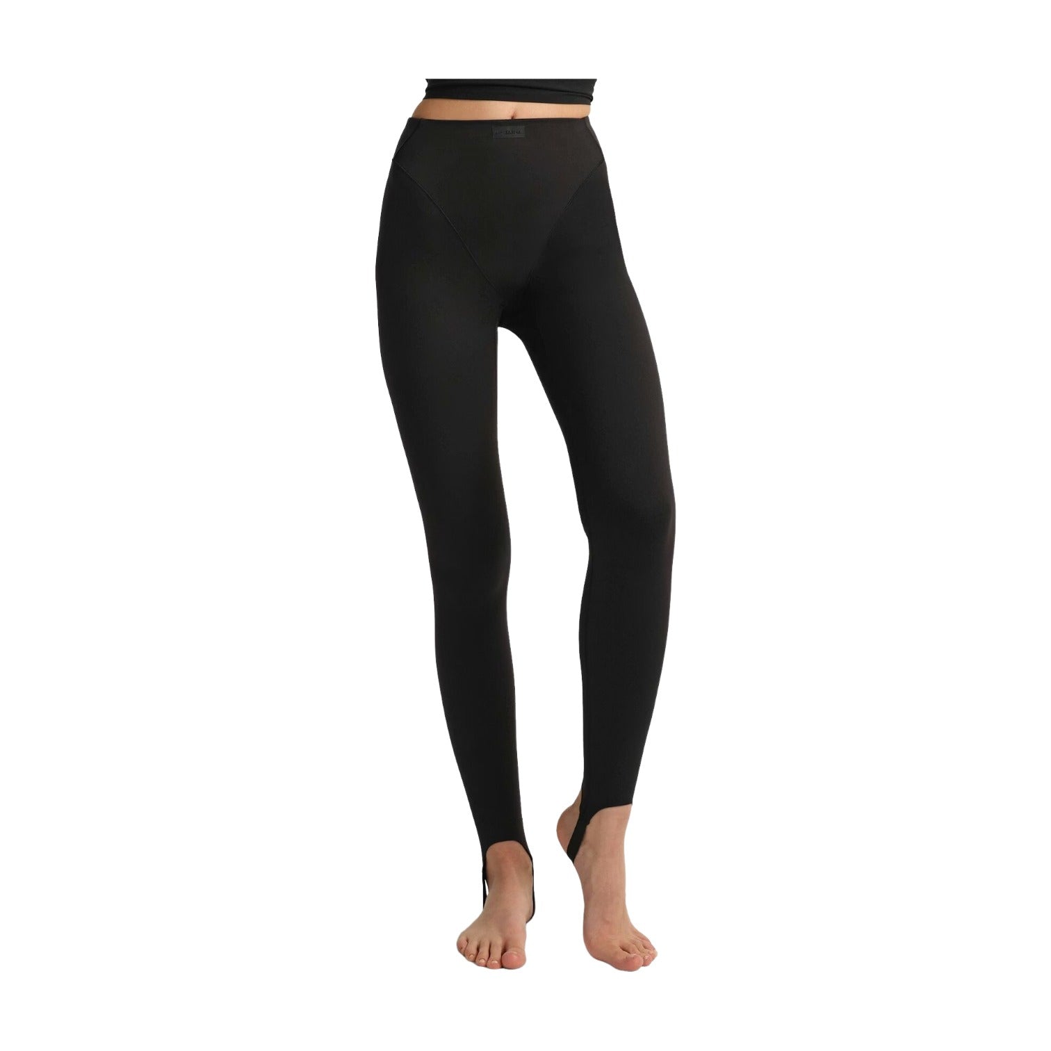 (WMNS) x SKIMS Matte V-Line Stirrup Legging 'Obsidian'