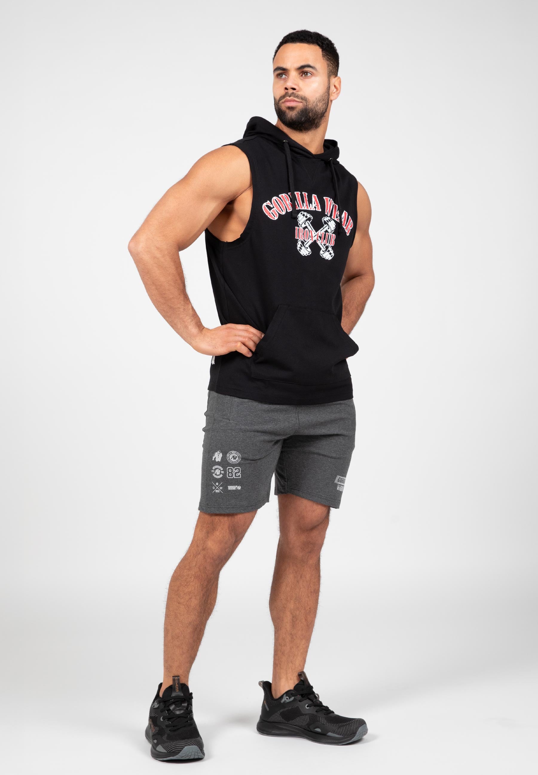 Chico Sleeveless Hooded T-Shirt - Black