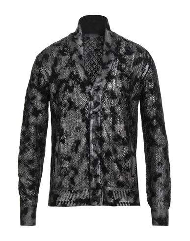 Man Cardigan Grey Size M Viscose