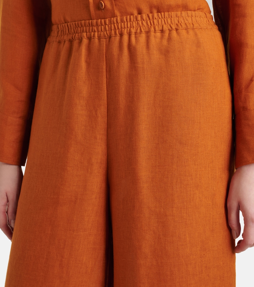 Select linen wide-leg pants