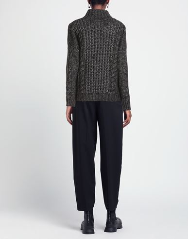 Sly010 Woman Turtleneck Charcoal Size 8 Organic cotton, Mohair wool, Polyamide, Wool