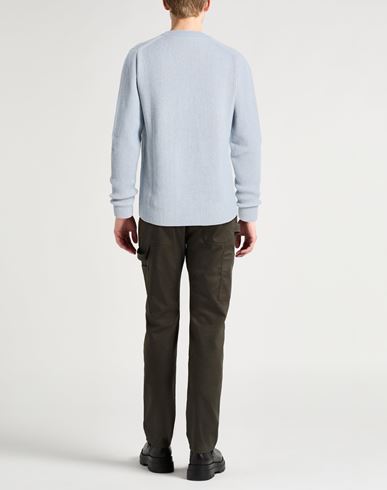 Man Sweater Sky blue Size 40 Cashmere