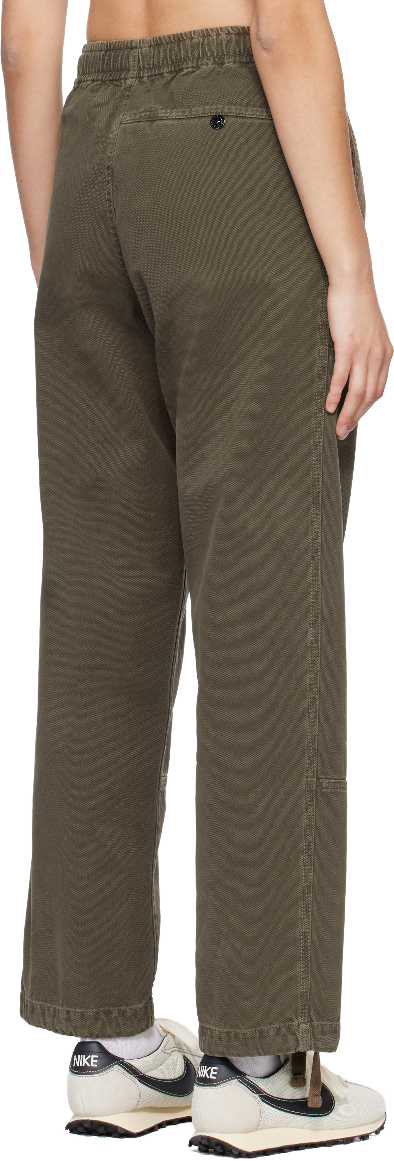 Brown 3100005 Organic Panama Cotton Old Effect Trousers