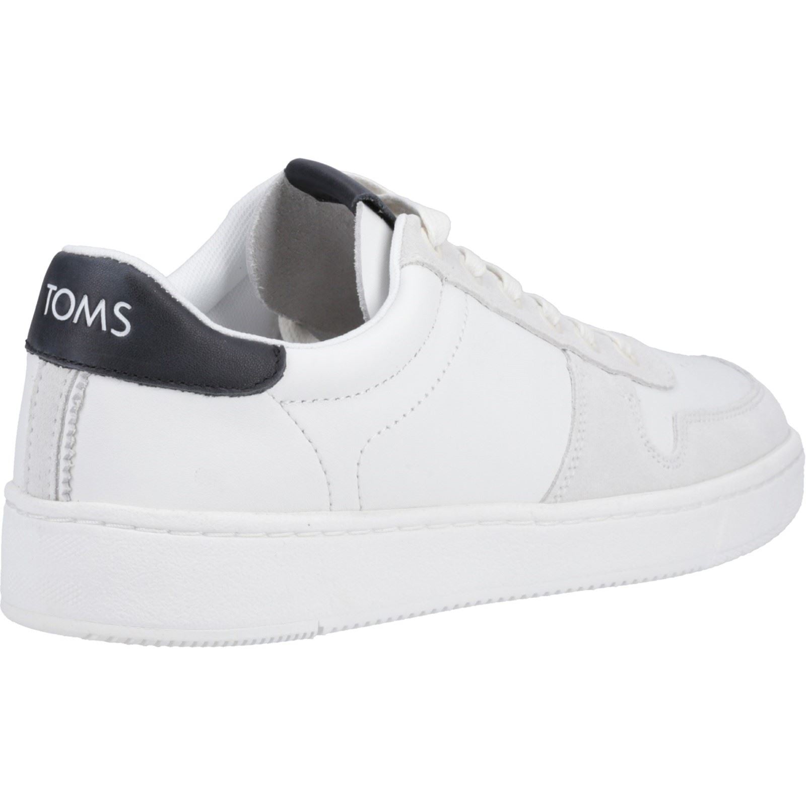 Toms Trvl Lite Court Leather Men's White/Black Trainer