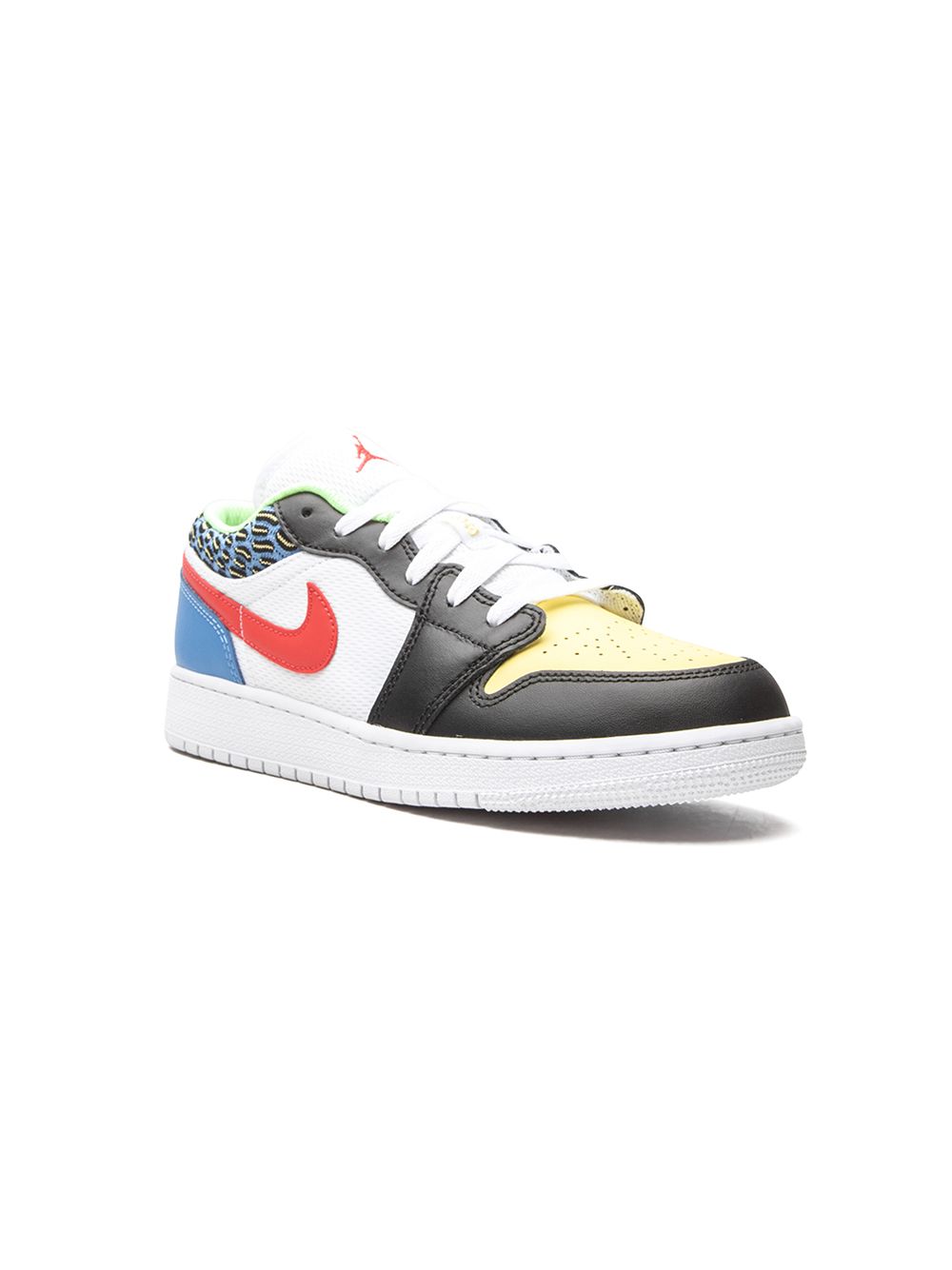 Air Jordan 1 Low "White Mesh/Multicolor" sneakers - Black