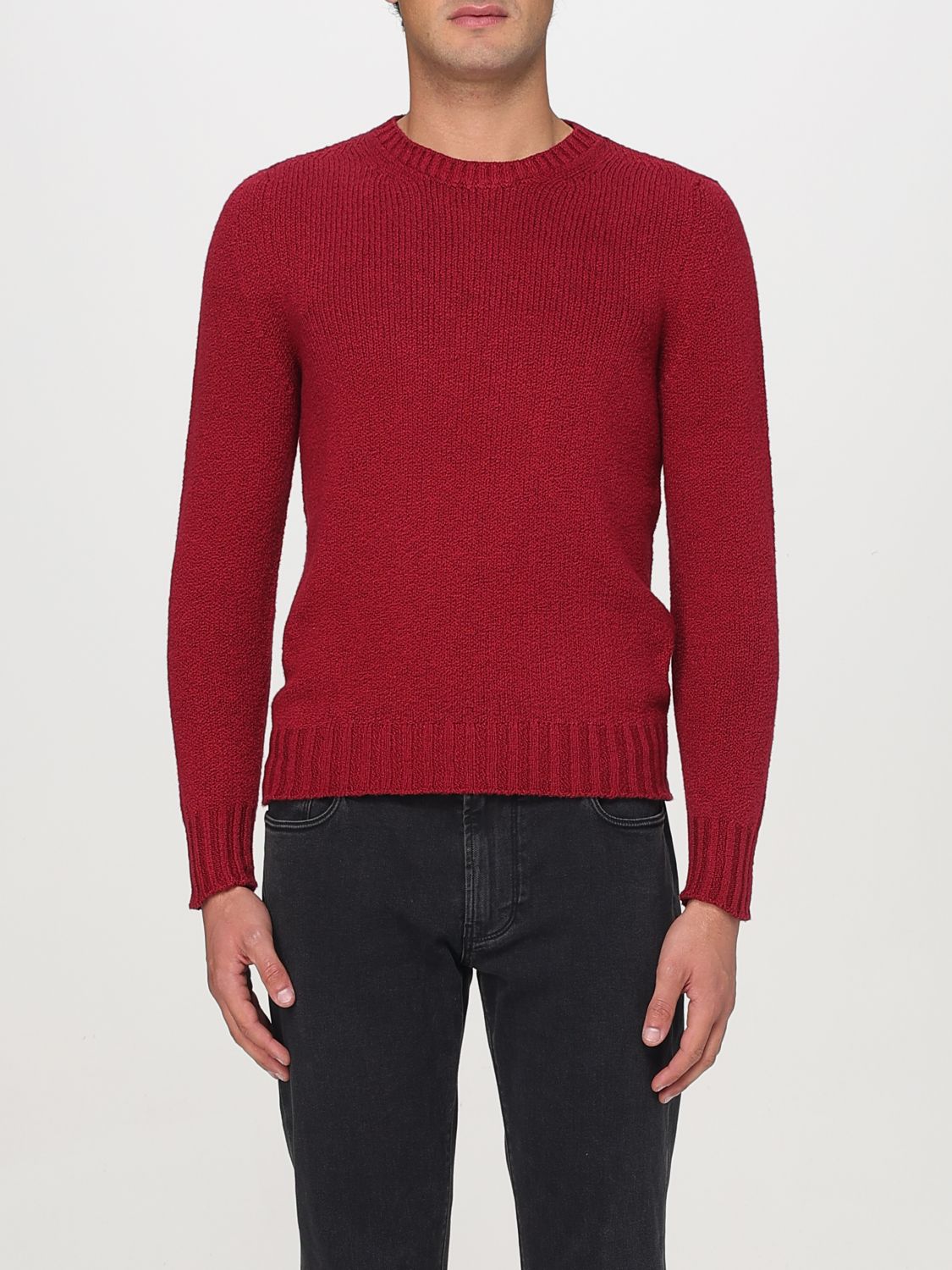 Sweater Men color Burgundy