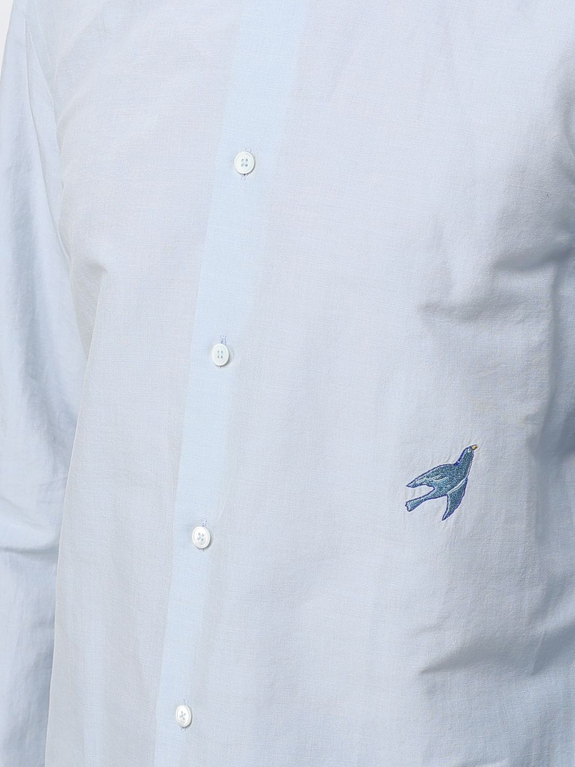 Shirt Men color Gnawed Blue