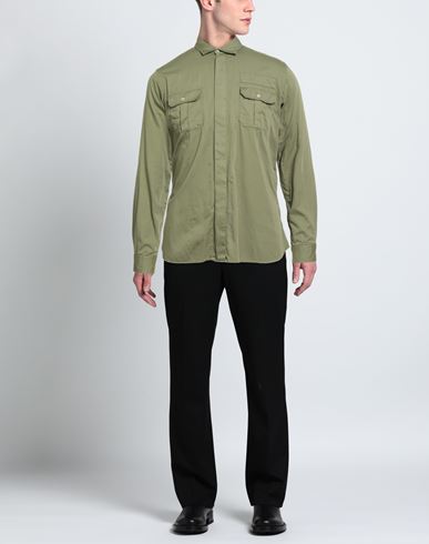 Man Shirt Khaki Size 15 ¾ Cotton