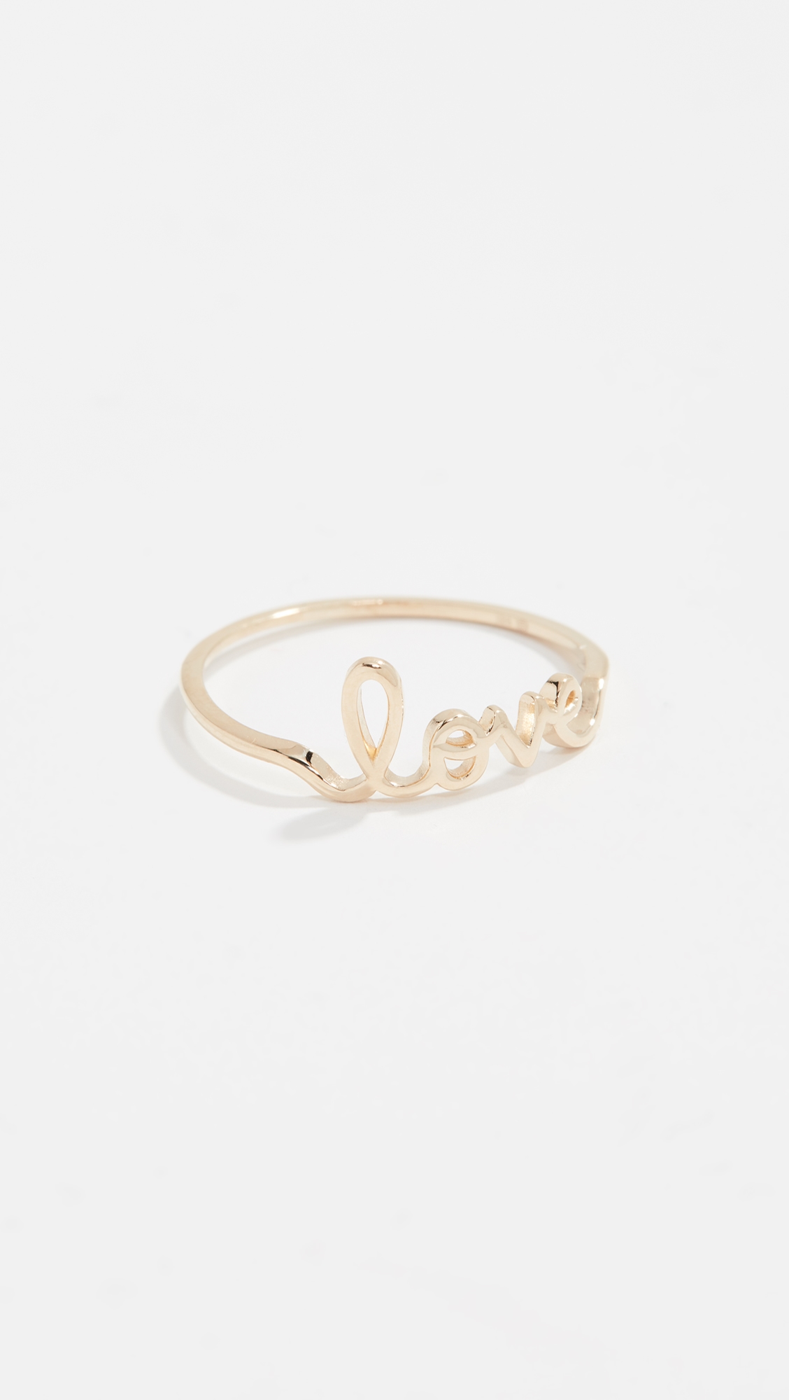 14k Love Ring Yellow Gold