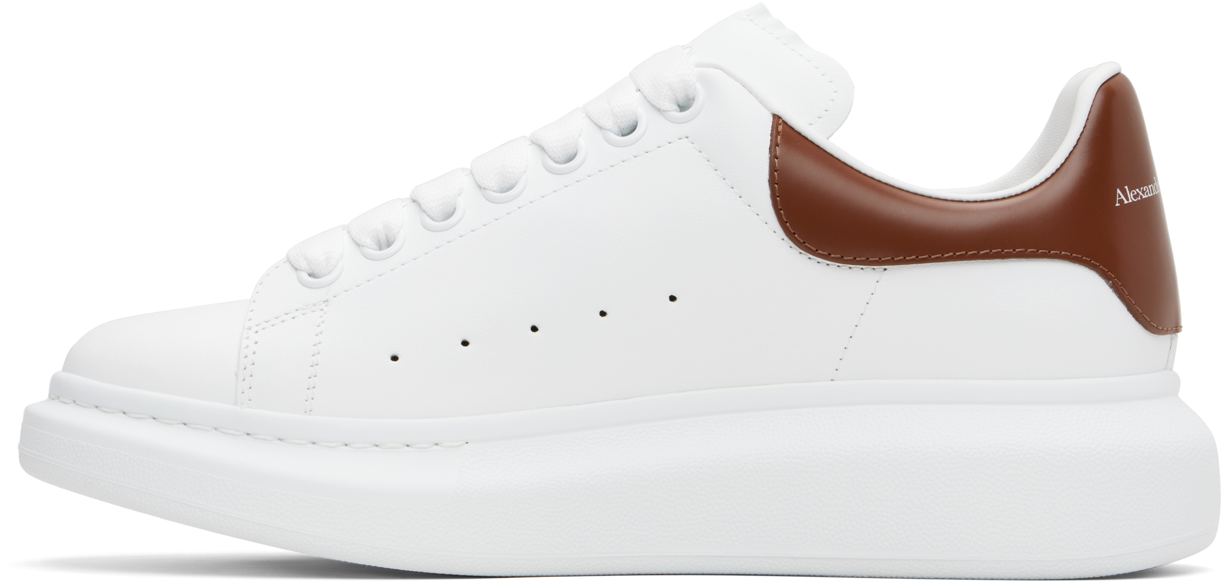 White & Brown Oversized Sneakers