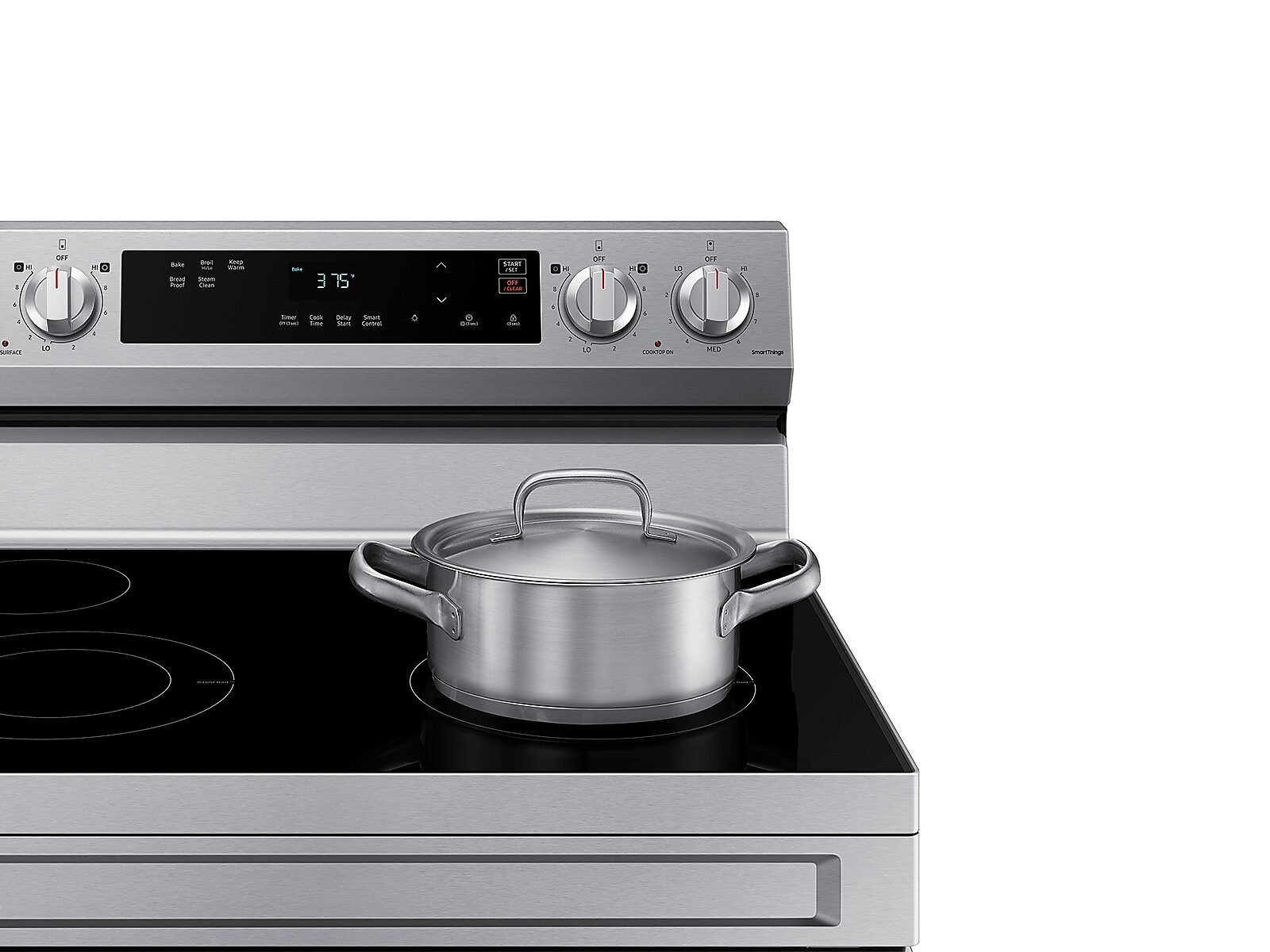 6.3 cu. ft. Smart Freestanding Electric Range with Steam Clean in Stainless Steel(NE63A6111SS/AA)