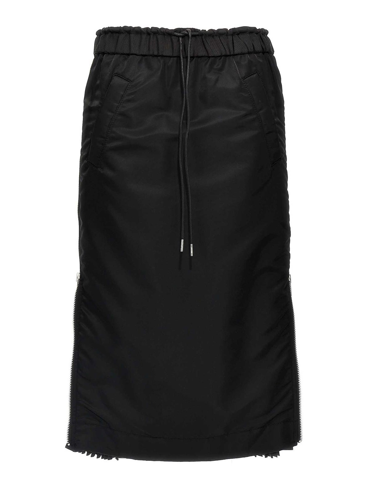 Black Pleated insert skirt