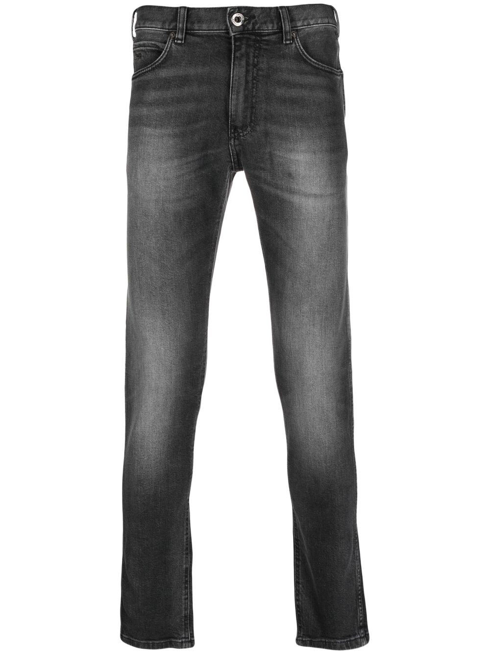 Logo-patch skinny jeans - Black