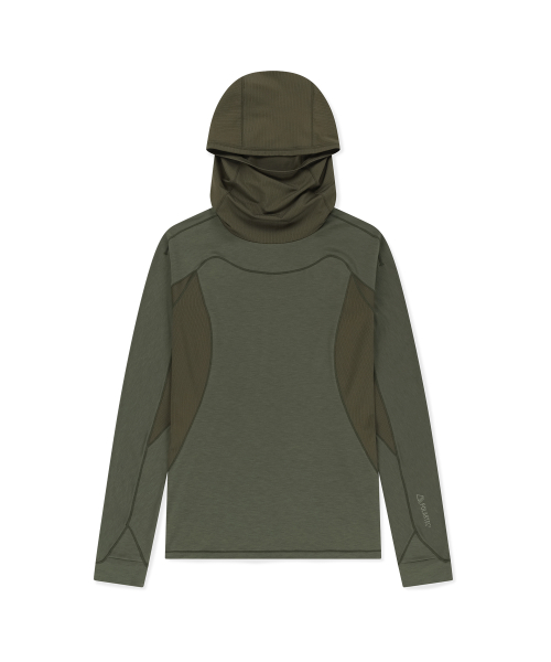 Polartec Delta FlexAir Hooded LS Tee Olive