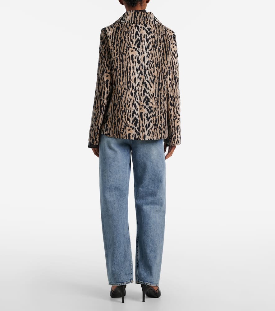 Leila leopard-print jacket