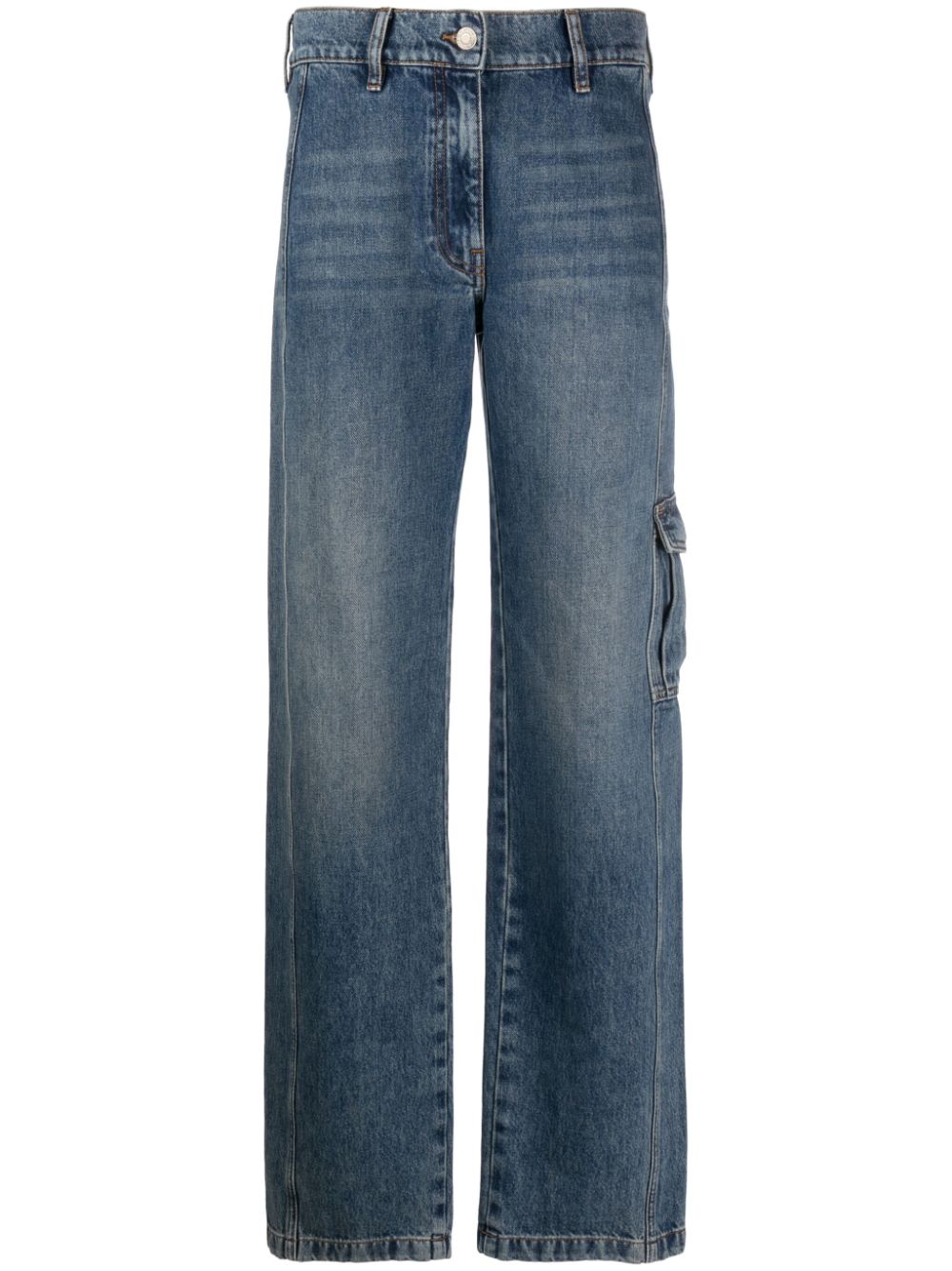 Nerina high-rise straight-leg jeans - Blue