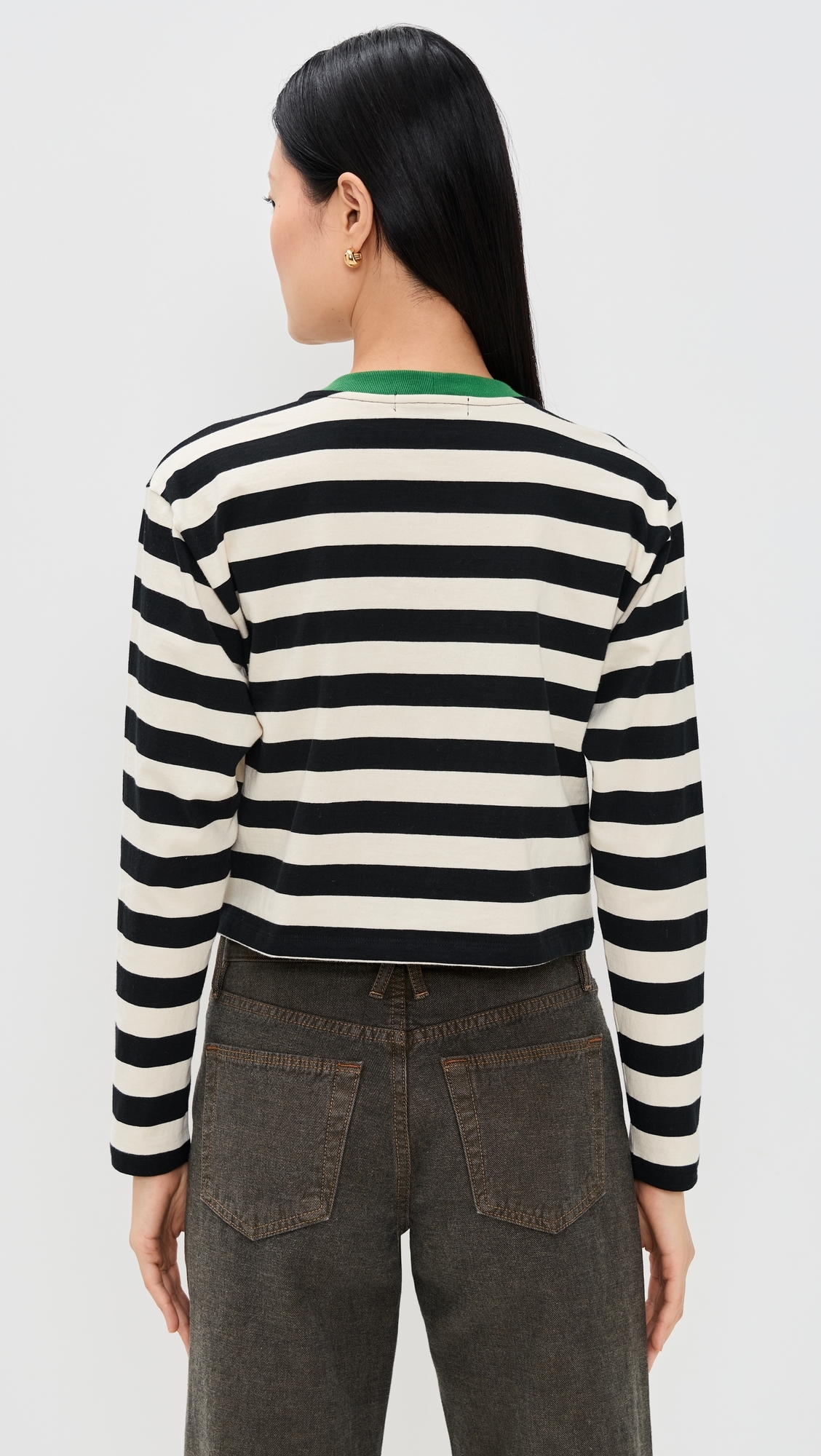 Cricket Striped Tee Black/Ivory