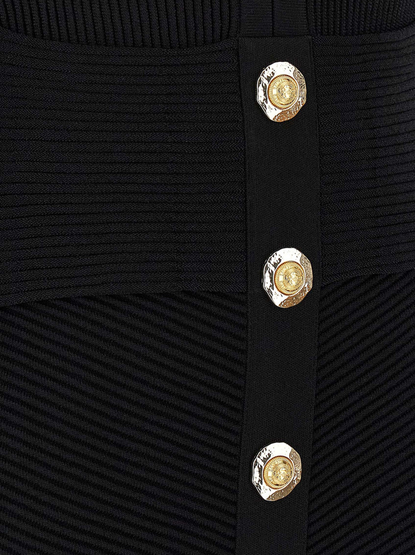 Short Dress In Black Viscose Blend