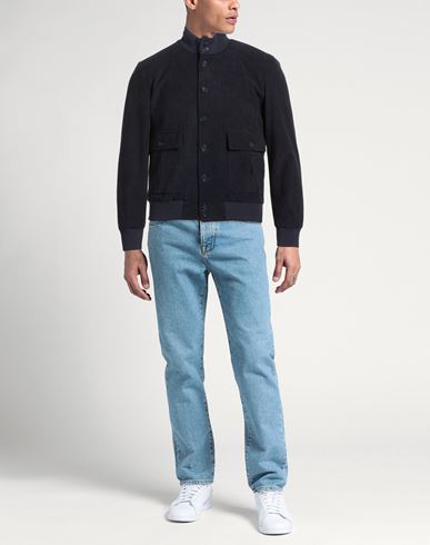 Man Jacket Midnight blue Size 36 Polyester, Cotton