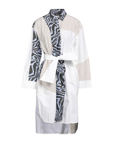 Woman Mini dress White Size 10 Cotton
