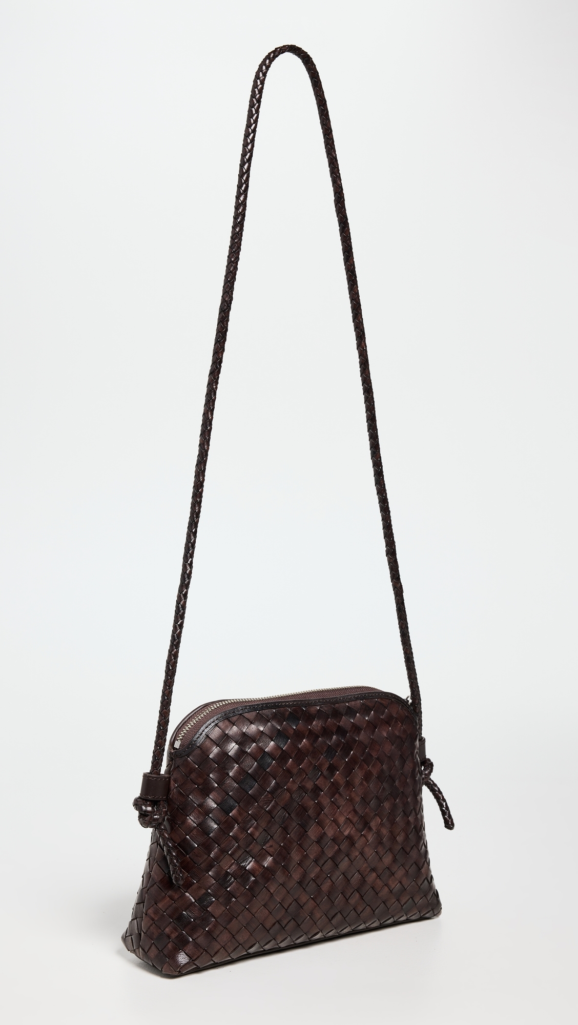 Mallory Woven Crossbody Bag Chocolate One Size