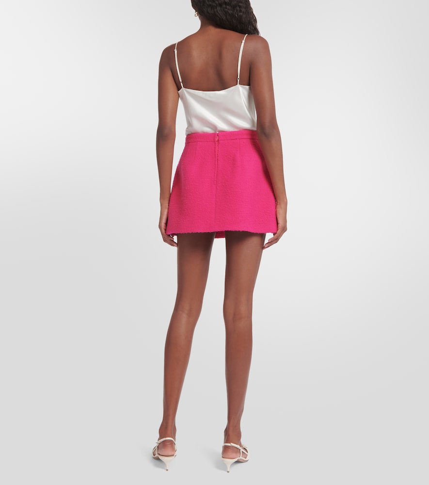 Virgin wool miniskirt