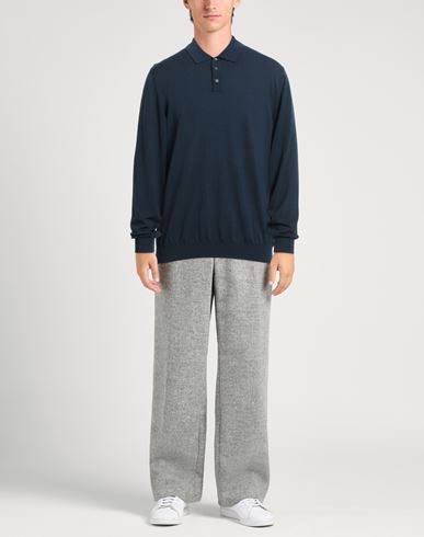 Man Sweater Navy Size 48 Virgin Wool, Polyamide