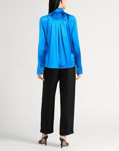 Woman Shirt Bright blue Size 6 Silk