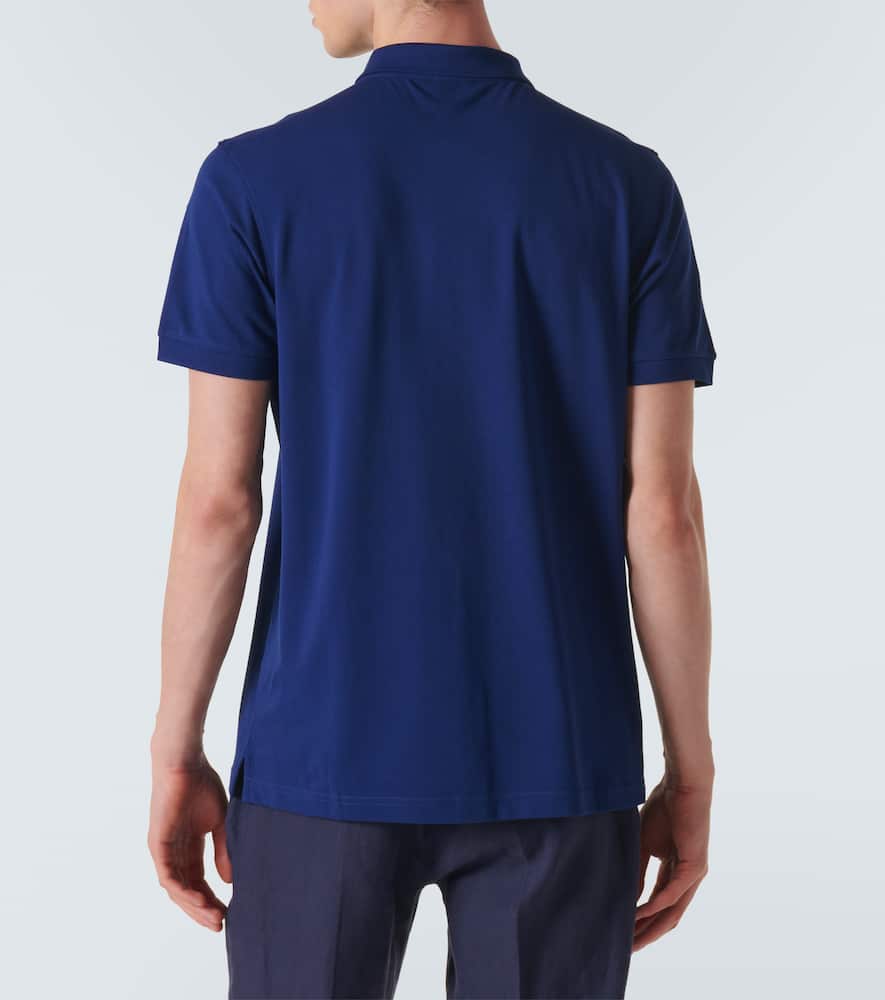 Cotton piqué polo shirt