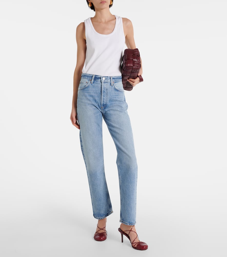 90's Pinch Waist high-rise straight jeans