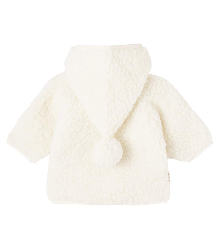 Baby hooded wool jacket