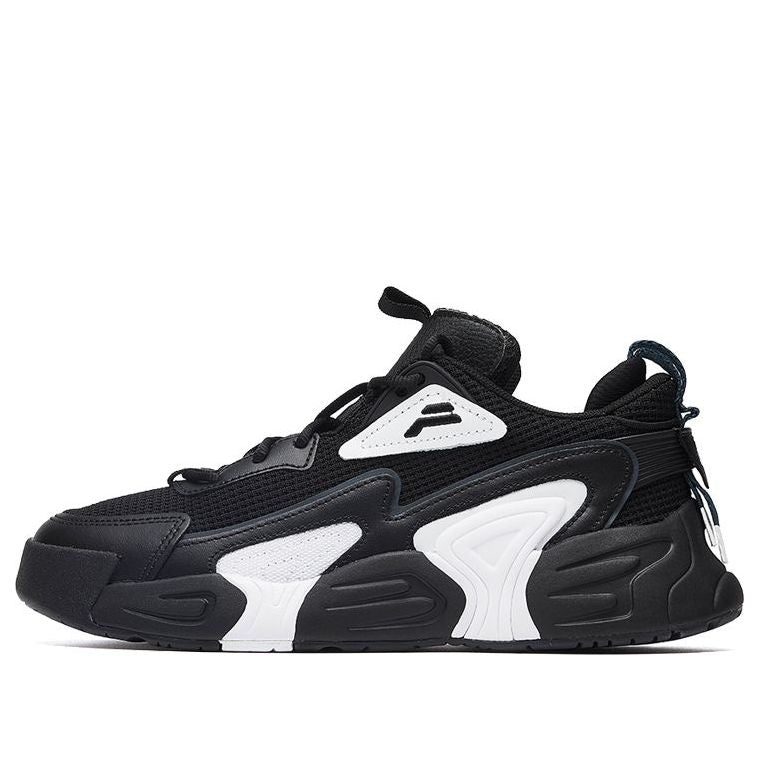 (WMNS) SWARM low swirl sneakers 'Black And White'