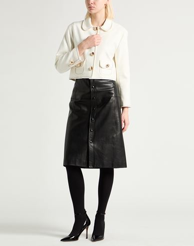 Woman Jacket Ivory Size 2 Polyester, Elastane