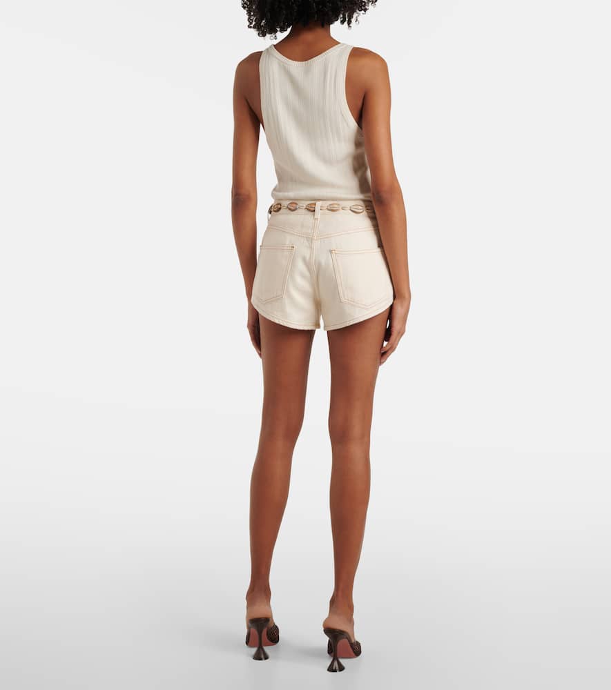 Alanui Ocean Dream denim shorts
